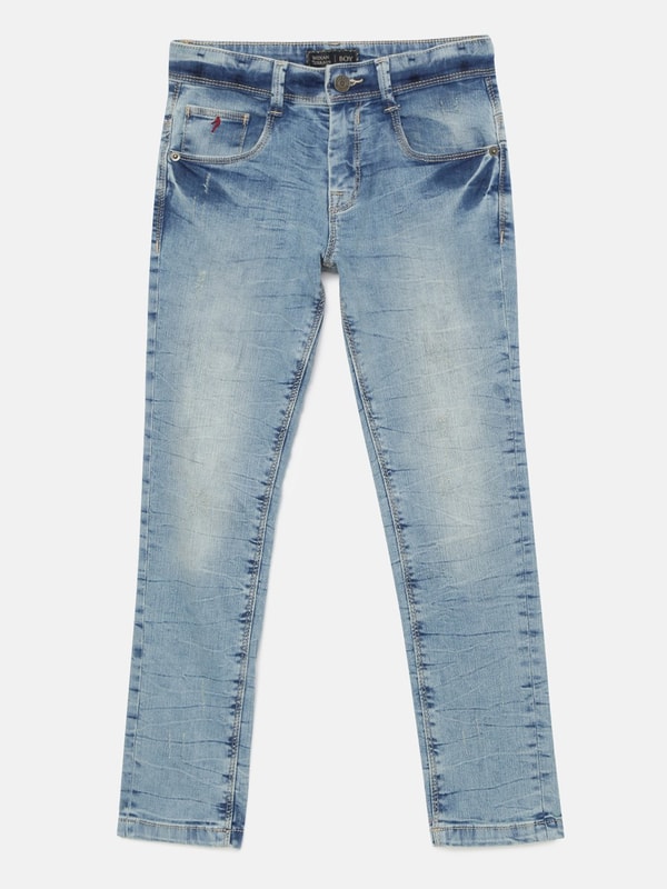 Boys Ice Wash Solids Jeans